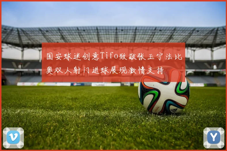 国安球迷创意Tifo致敬张玉宁法比奥双人射门进球展现激情支持